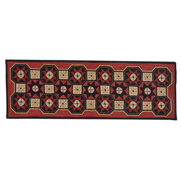 Folk Star Hooked Rug Runner 2 x 6 - Park Designs - The Fox Decor